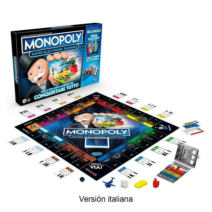 Hasbro Games Monopoly Super Electronic Banking Italiano Hasbro Games Monopoly Super Electronic Banking Italiano