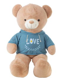 Creaciones Llopis Peluche Oso Marrón con Camiseta Mifi Love, 55 cm