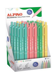 Boligrafo Alpino Soft Touch Pastel 1Mm Expositor De 24