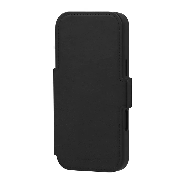 dbramante1928 Lynge MS Funda Folio Cuero Negro para Apple iPhone 17 Pro Max, Compatible con MagSafe, con Bolsillo para 3 Tarjetas y Cierre Magnético