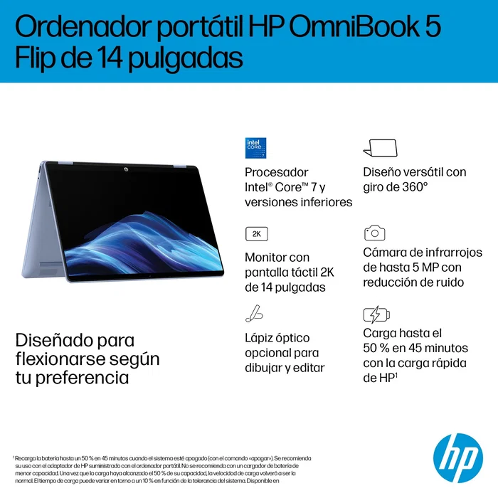 HP OmniBook 5 Flip 14-FP0044NS Celeste