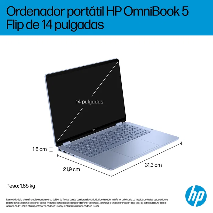 HP OmniBook 5 Flip 14-FP0044NS Celeste