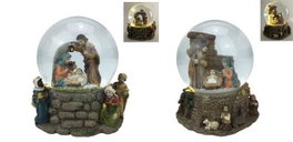 DKD Home Decor Bola de Decoración LED Cristal Multicolor