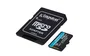 Kingston Canvas Go! Plus MicroSDXC 256GB UHS-I U3 V30 A2 Clase 10, Lectura 200MB/s para 4K, Juegos Móviles, Drones y Cámaras, con Adaptador SD