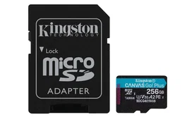 Kingston Canvas Go! Plus 256 GB microSDXC A2 U3 V30