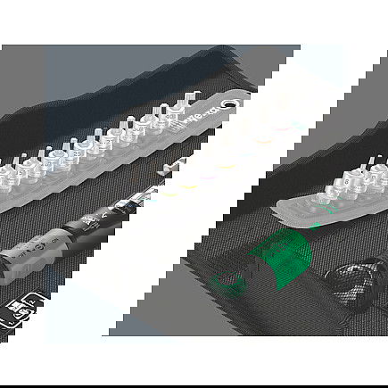 Wera Llave Dinamométrica de Clic Safe-Torque A 1 Set 1 1/4" 05075830001, Rango 2-12 Nm, Incluye 8 Puntas