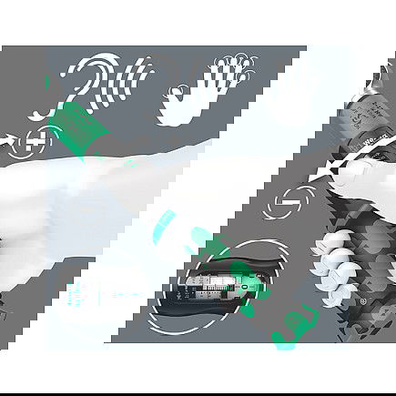 Wera Llave Dinamométrica de Clic Safe-Torque A 1 Set 1 1/4" 05075830001, Rango 2-12 Nm, Incluye 8 Puntas