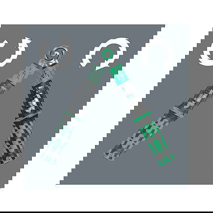 Wera Llave Dinamométrica de Clic Safe-Torque A 1 Set 1 1/4" 05075830001, Rango 2-12 Nm, Incluye 8 Puntas