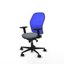 PIQUERAS Y CRESPO Silla de oficina Jorquera Gris y Azul