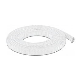 DeLOCK Funda trenzada estirable 10 m x 12 mm blanco