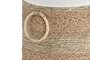 DKD Home Decor Set de 2 Cestas de Seagrass y Tela Natural/Crema 39x40x48 cm