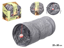 Mascow Túnel para Gato con Cascabel 25 cm x 50 cm x 25 cm (Set de 12)