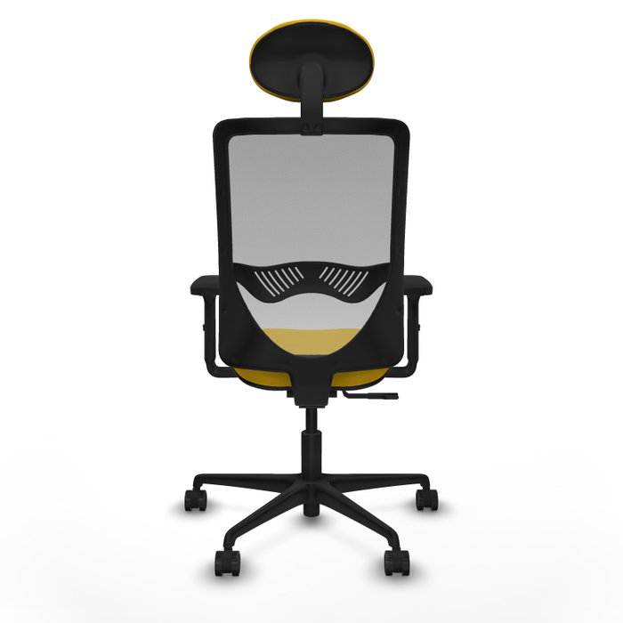 PIQUERAS Y CRESPO Silla de oficina Zulema con mecanismo Sincro, Amarillo y Gris PIQUERAS Y CRESPO Silla de oficina Zulema con mecanismo Sincro, Amarillo y Gris