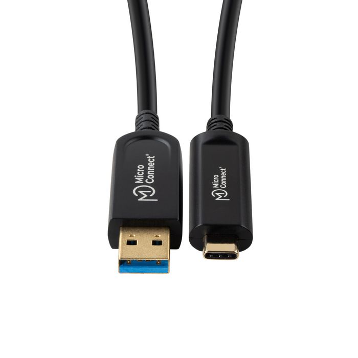 MicroConnect Cable de Fibra Óptica Premium USB-C a USB 3.2 Gen 2 Tipo A, 10m
