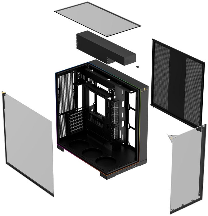 Thermalright A70 Black ARGB Caja Ordenador Full Tower ATX Cristal Templado USB Tipo C Thermalright A70 Black ARGB Caja Ordenador Full Tower ATX Cristal Templado USB Tipo C