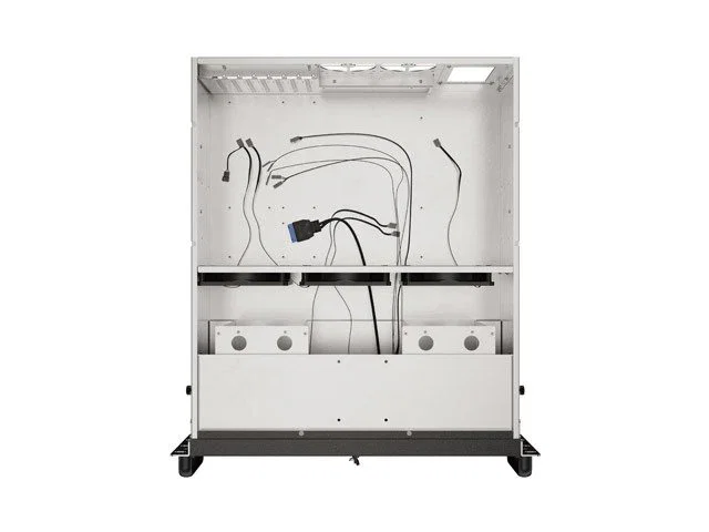 Lanberg SC01-5204-12B Caja Servidor Rack 19" 4U, ATX/SSI-EEB, 5 Ventiladores PWM, 13 Bahías, 2 USB 3.0, 520 mm Profundo, Bastidor Modular para Centro de Datos