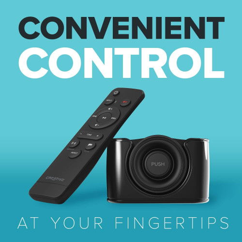 Creative Labs 51MF8410AA000 Altavoz Portatil Bluetooth Multimedia Under Monitor Soundbar 48W Negro