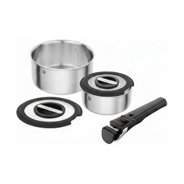 Zwilling Unlock Kochtopfset 5-tlg, 18/10 Edelstahl