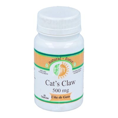 NUTRI-FORCE Uña De Gato 500Mg 60 Cápsulas - Potente Apoyo Inmune y Antiinflamatorio Natural