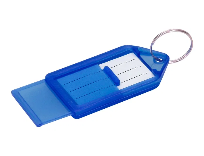 Q-connect Llavero Portaetiquetas Premium Color Azul Caja de 40 Unidades