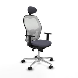 PIQUERAS Y CRESPO Silla de oficina Jorquera Gris y Blanca