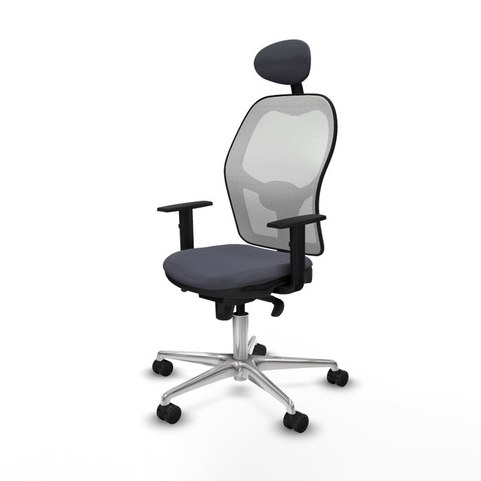 PIQUERAS Y CRESPO Silla de oficina Jorquera Gris y Blanca