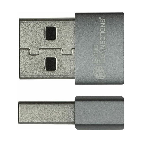 Good Connections USB 2.0 Adaptador USB-A a USB-C Hembra Set de 3 - Gris Aluminio USB-AD203-3