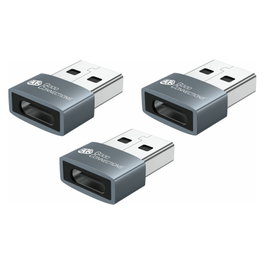 Good Connections USB 2.0 Adaptador USB-A a USB-C Hembra Set de 3 - Gris Aluminio USB-AD203-3