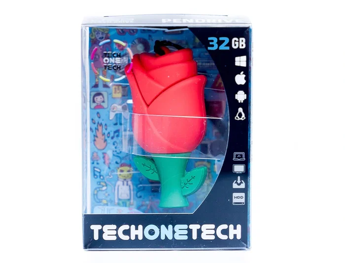 Tech on tech Memoria USB Flash Drive 2.0 32 GB Rosa Velocidad Escritura 5 MB/s