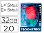 Tech on tech Memoria USB Flash Drive 2.0 32 GB Rosa Velocidad Escritura 5 MB/s