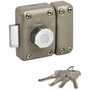 Yale Cilindro para cerradura de puerta YV25BT-45 con protección antidesgarro, 4 llaves, Beige