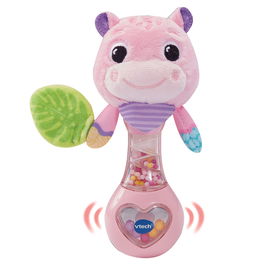 V-Tech Sonajero Bebé Hipopótamo Rosa 80-577357 Juguete Estimulante +3 Meses