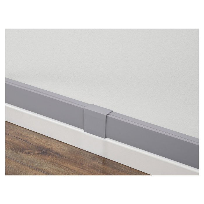 DeLOCK 22090 Canaleta autoadhesiva con tapa deslizante 30 x 14 mm, 2 unidades, Gris