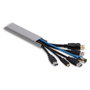 DeLOCK 22090 Canaleta autoadhesiva con tapa deslizante 30 x 14 mm, 2 unidades, Gris