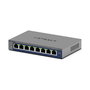 NETGEAR GS108E-400EUS Switch 8 Puertos Gigabit Ethernet No Administrado Plus (GS108Ev4), L2/L3, 16 Gbit/s, VLAN, Gris