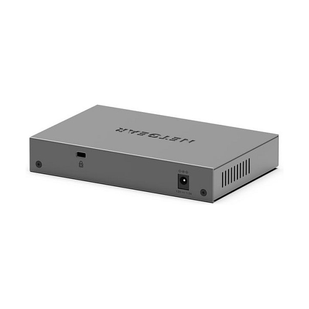 NETGEAR GS108E-400EUS Switch 8 Puertos Gigabit Ethernet No Administrado Plus (GS108Ev4), L2/L3, 16 Gbit/s, VLAN, Gris