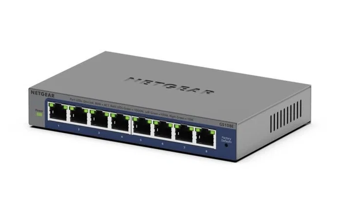 NETGEAR GS108Ev4 Switch No administrado Gigabit Ethernet 10/100/1000 L2/L3 Gris NETGEAR GS108Ev4 Switch No administrado Gigabit Ethernet 10/100/1000 L2/L3 Gris