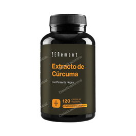 ZENEMENT Ext. Cúrcuma con Pimienta Negra 240mg Curcuminas - 95% Piperina - Complemento Alimenticio - 120 Cápsulas