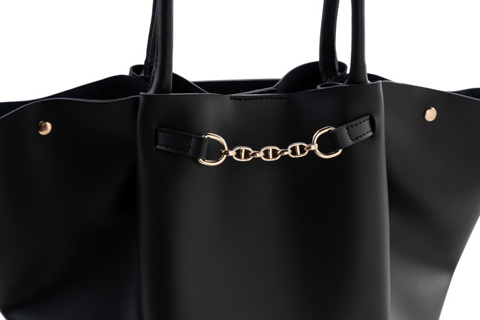 Lucky Bees Bolso de mano 1249 Negro Piel de Polivinilo