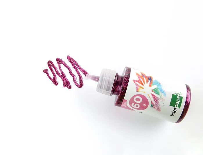 Liderpapel Purpurina pegamento colores metálicos surtidos