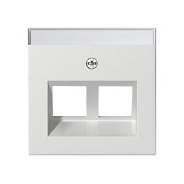 GIRA 264003 Modular Jack 30° 2fach System 55 Blanco