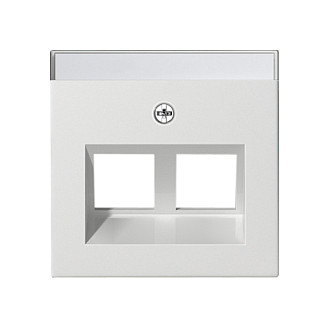 GIRA 2640 03 Abdeckung BSF Modular Jack 30° 2fach System 55 Reinweiß GIRA 2640 03 Abdeckung BSF Modular Jack 30° 2fach System 55 Reinweiß