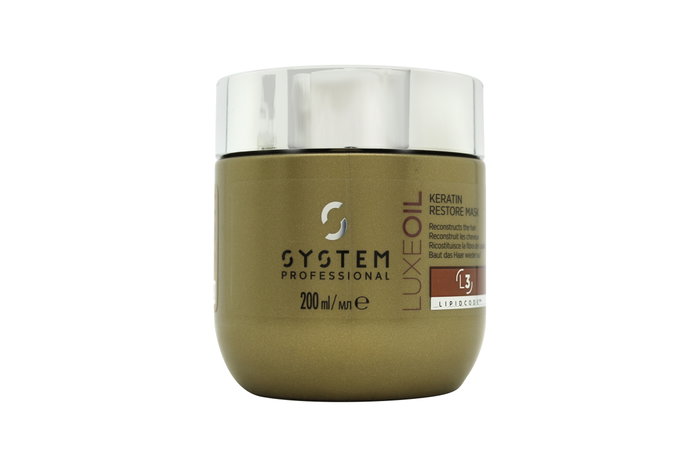 Wella System Professional Luxe Oil Keratin Restore L3 Hair Mask 200ml Wella System Professional Luxe Oil Keratin Restore L3 Hair Mask 200ml