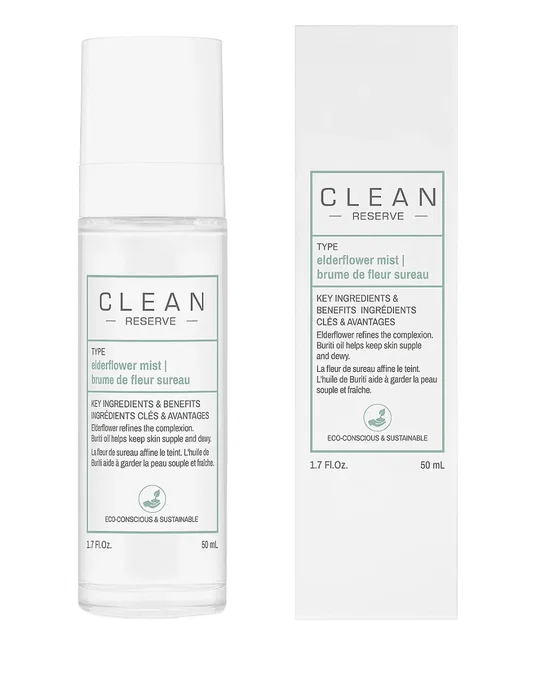 Clean Reserve Elderflower Hidratante Spray de niebla para la cara 50 ml