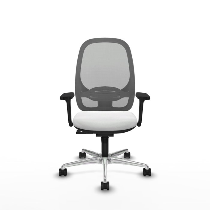 PIQUERAS Y CRESPO Silla de oficina Cilanco con mecanismo Sincro, Blanco y Gris PIQUERAS Y CRESPO Silla de oficina Cilanco con mecanismo Sincro, Blanco y Gris