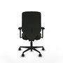 PIQUERAS Y CRESPO Silla Ossa tapizada traslack bali negro con brazos 3D
