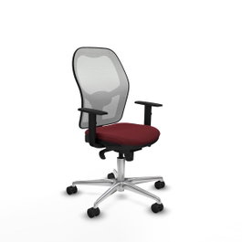 PIQUERAS Y CRESPO Silla de oficina Jorquera Granate y Blanco