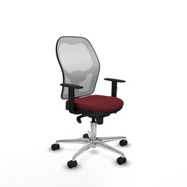 PIQUERAS Y CRESPO Silla de oficina Jorquera Granate y Blanco