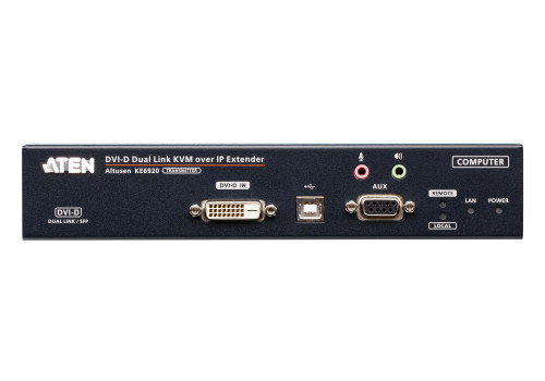 ATEN KE6920 Paquete de Soluciones para Control de Tráfico Aéreo, KVM sobre IP con 2 Transmisores y 1 Receptor, Extensor de Consola USB y DVI, Resolución hasta 2560x2048