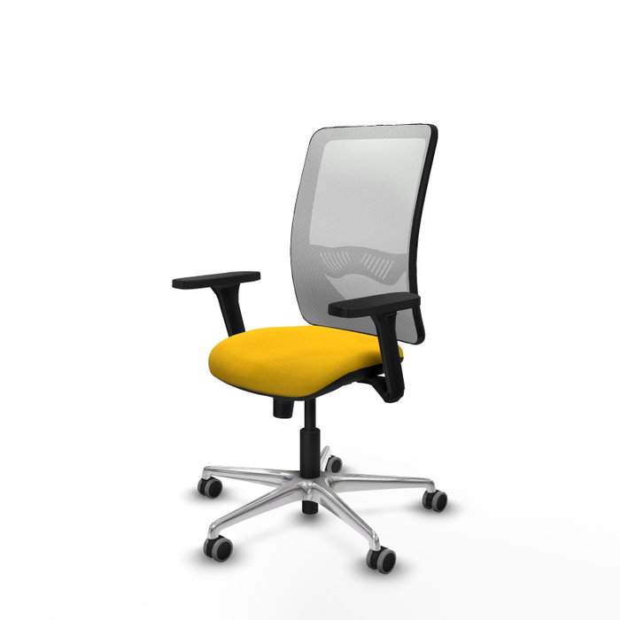 PIQUERAS Y CRESPO Silla de oficina Zulema con mecanismo Sincro, Amarillo y Blanco PIQUERAS Y CRESPO Silla de oficina Zulema con mecanismo Sincro, Amarillo y Blanco